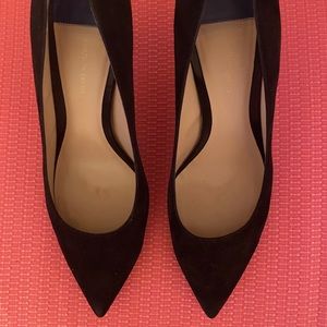 Stuart Weitzman Black Suede Heels